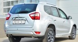 12 699 р. Одинарная защита заднего бампера из трубы диаметром 63 мм SLITKOFF  Nissan Terrano  D10 (2013-2022) дорестайлинг, рестайлинг  с доставкой в г. Нижний Новгород. Увеличить фотографию 4