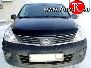 2 699 р. Дефлектор капота NovLine Nissan Tiida 1 хэтчбэк C11 дорестайлинг, Япония (2004-2007)  с доставкой в г. Нижний Новгород