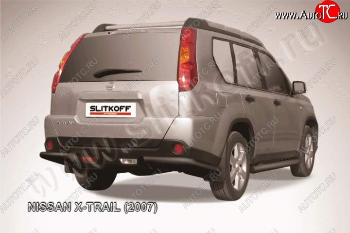 5 599 р. Уголки d57  Nissan X-trail  2 T31 (2007-2011) дорестайлинг (Цвет: серебристый)  с доставкой в г. Нижний Новгород