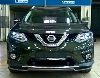 5 999 р. Накладка на передний бампер АвтоКрат Nissan X-trail 3 T32 рестайлинг (2017-2022) (Неокрашенная)  с доставкой в г. Нижний Новгород. Увеличить фотографию 2