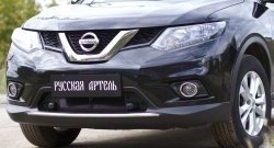 Защитная сетка решетки переднего бампера РА Nissan X-trail 3 T32 рестайлинг (2017-2022)