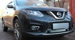 1 569 р. Сетка (под парктроник) на бампер Russtal (хром) Nissan X-trail 3 T32 рестайлинг (2017-2022)  с доставкой в г. Нижний Новгород. Увеличить фотографию 3