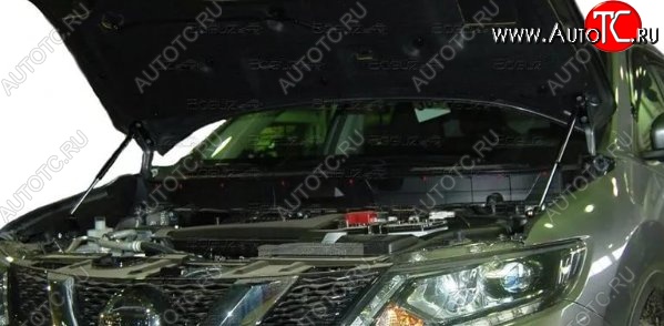 2 199 р. Газовые упоры капота Berkut Nissan X-trail 3 T32 рестайлинг (2017-2022)  с доставкой в г. Нижний Новгород