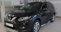 14 799 р. Защита переднего бампера (2 трубыØ63 и 42 мм, нержавейка) SLITKOFF Nissan X-trail 3 T32 дорестайлинг (2013-2018)  с доставкой в г. Нижний Новгород. Увеличить фотографию 4