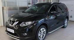 13 899 р. Широкая защита порогов SLITKOFF Nissan X-trail 3 T32 рестайлинг (2017-2022)  с доставкой в г. Нижний Новгород. Увеличить фотографию 4