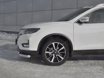 17 949 р. Защита переднего бампера (Ø63 и 42 мм)  Nissan X-trail  3 T32 (2013-2018) дорестайлинг  с доставкой в г. Нижний Новгород. Увеличить фотографию 3