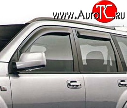 2 779 р. Дефлекторы окон (ветровики) Novline 4 шт Nissan X-trail 2 T31 дорестайлинг (2007-2011)  с доставкой в г. Нижний Новгород