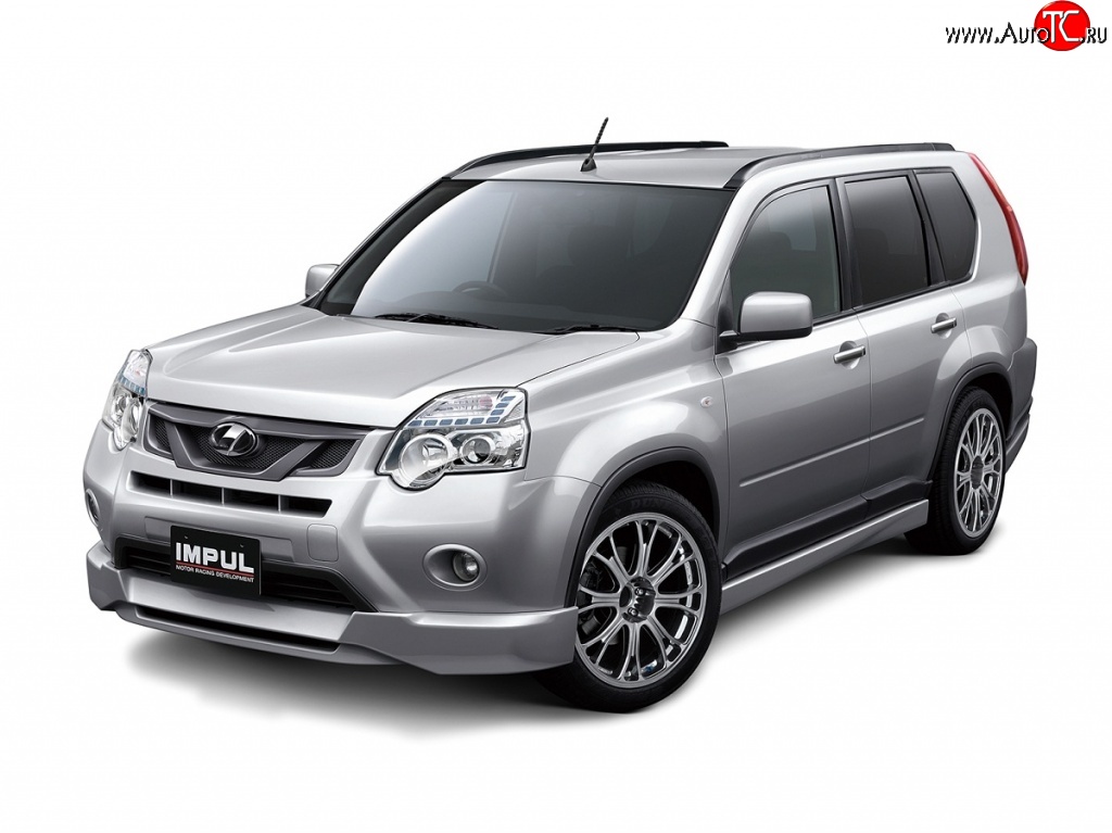 12 049 р. Решётка радиатора Impul Nissan X-trail 2 T31 рестайлинг (2010-2015) (Неокрашенная)  с доставкой в г. Нижний Новгород