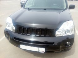 7 299 р. Решетка радиатора GENEFIELD Nissan X-trail 2 T31 дорестайлинг (2007-2011) (Неокрашенная)  с доставкой в г. Нижний Новгород. Увеличить фотографию 2