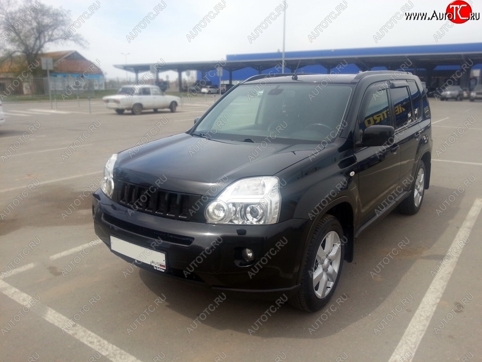 7 299 р. Решетка радиатора GENEFIELD Nissan X-trail 2 T31 дорестайлинг (2007-2011) (Неокрашенная)  с доставкой в г. Нижний Новгород