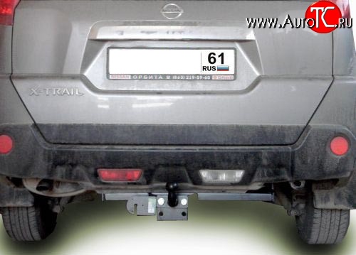 9 249 р. Фаркоп Лидер Плюс (до 1200 кг)  Nissan X-trail  2 T31 (2007-2011) дорестайлинг (Без электропакета)  с доставкой в г. Нижний Новгород