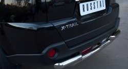 14 799 р. Защита заднего бампера (2 трубы Ø63, нержавейка) SLITKOFF  Nissan X-trail  2 T31 (2010-2015) рестайлинг  с доставкой в г. Нижний Новгород. Увеличить фотографию 2