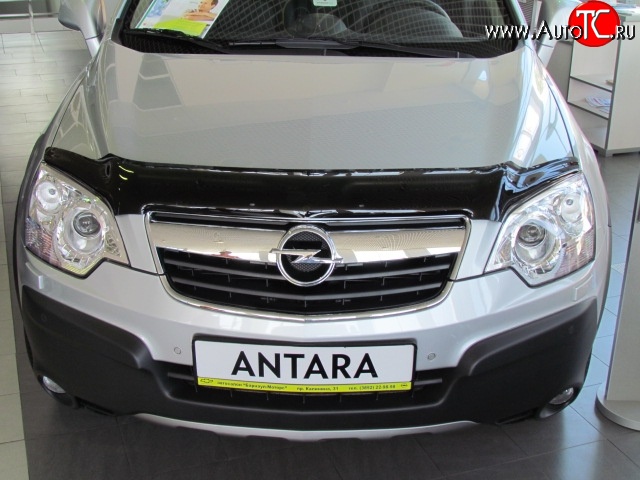 4 599 р. Дефлектор капота NovLine Opel Antara рестайлинг (2010-2015)  с доставкой в г. Нижний Новгород