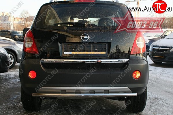 9 179 р. Защита заднего бампера Souz-96 (d42) Opel Antara (2006-2010)  с доставкой в г. Нижний Новгород