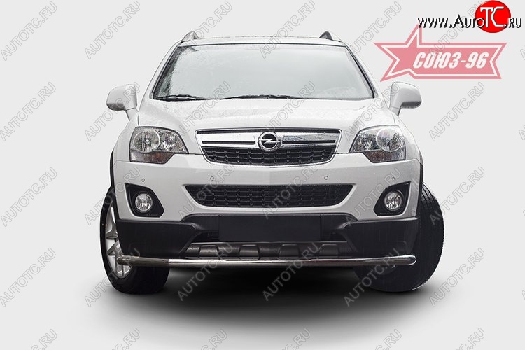 16 469 р. Защита переднего бампера одинарная Souz-96 (d60) Opel Antara рестайлинг (2010-2015)  с доставкой в г. Нижний Новгород