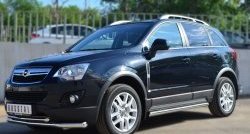 13 849 р. Защита порогов из круглой трубы диаметром 63 мм Russtal Opel Antara рестайлинг (2010-2015) (Защита порогов с со скосами на торцах (вариант 1))  с доставкой в г. Нижний Новгород. Увеличить фотографию 12