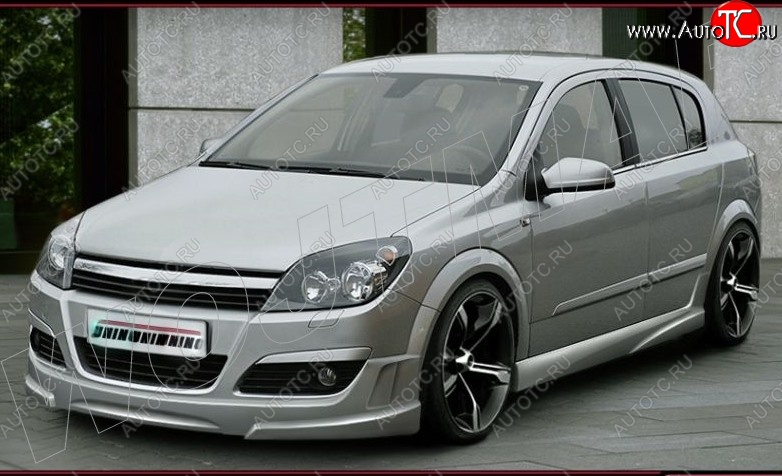 13 399 р. Пороги накладки ST Opel Astra H хэтчбек 5дв дорестайлинг (2004-2007)  с доставкой в г. Нижний Новгород