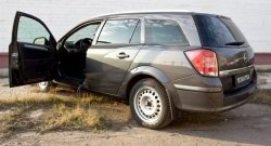 1 149 р. Накладки на порожки автомобиля RA Opel Astra H универсал (2004-2007) (Комплект (4 шт.))  с доставкой в г. Нижний Новгород. Увеличить фотографию 2