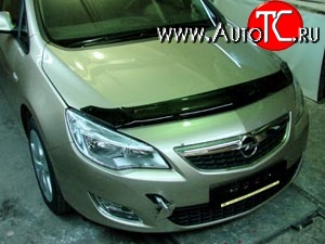 2 879 р. Дефлектор капота NovLine Opel Astra J хэтчбек 5 дв. дорестайлинг (2009-2012)  с доставкой в г. Нижний Новгород