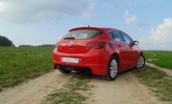 3 899 р. Накладка Sport на задний бампер Opel Astra J хэтчбек 5 дв.  рестайлинг (2012-2017) (Неокрашенная)  с доставкой в г. Нижний Новгород. Увеличить фотографию 2