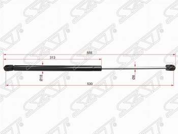 Газовый упор крышки багажника SAT Opel (Опель) Astra (Астра)  G (1998-2005) G седан