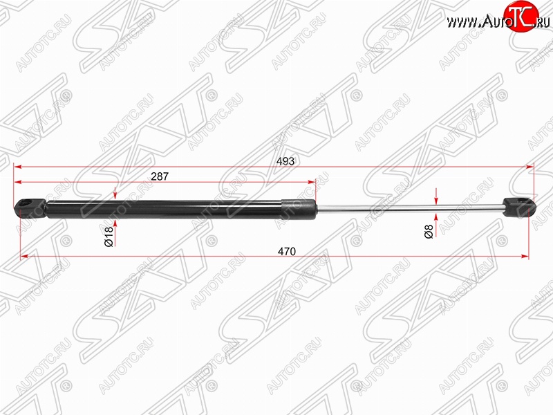 579 р. Газовый упор крышки багажника SAT  Opel Corsa  C (2000-2006)  с доставкой в г. Нижний Новгород