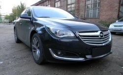 1 539 р. Сетка на бампер (рестайлинг) Russtal (хром) Opel Insignia A дорестайлинг седан (2008-2013)  с доставкой в г. Нижний Новгород. Увеличить фотографию 2