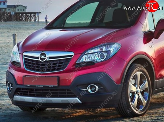 17 299 р. Накладка на передний бампер CT Opel Mokka  дорестайлинг (2012-2016) (Неокрашенная)  с доставкой в г. Нижний Новгород