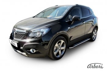 Порожки для ног Arbori Luxe Black Opel Mokka  дорестайлинг (2012-2016)