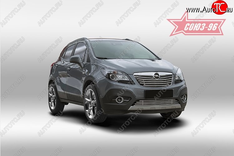 6 884 р. Декоративный элемент решетки радиатора Souz-96 (d16) Opel Mokka  дорестайлинг (2012-2016)  с доставкой в г. Нижний Новгород