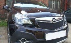 2 099 р. Нижняя сетка на бампер Russtal (черная) Opel Mokka  дорестайлинг (2012-2016)  с доставкой в г. Нижний Новгород. Увеличить фотографию 4