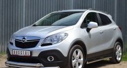 15 849 р. Защита переднего бампера (2 трубыØ63 мм, нержавейка) SLITKOFF  Opel Mokka (2012-2016)  дорестайлинг  с доставкой в г. Нижний Новгород. Увеличить фотографию 4