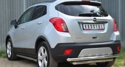 15 499 р. Защита заднего бампера (2 трубы Ø63 мм, нержавейка) Russtal Opel Mokka  дорестайлинг (2012-2016)  с доставкой в г. Нижний Новгород. Увеличить фотографию 4