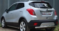 11 699 р. Одинарная защита заднего бампера из трубы диаметром 63 мм SLITKOFF  Opel Mokka (2012-2016)  дорестайлинг  с доставкой в г. Нижний Новгород. Увеличить фотографию 4