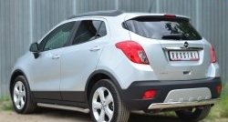 14 299 р. Защита заднего бампера (Ø75x42 мм, нержавейка) Russtal Opel Mokka  дорестайлинг (2012-2016)  с доставкой в г. Нижний Новгород. Увеличить фотографию 4