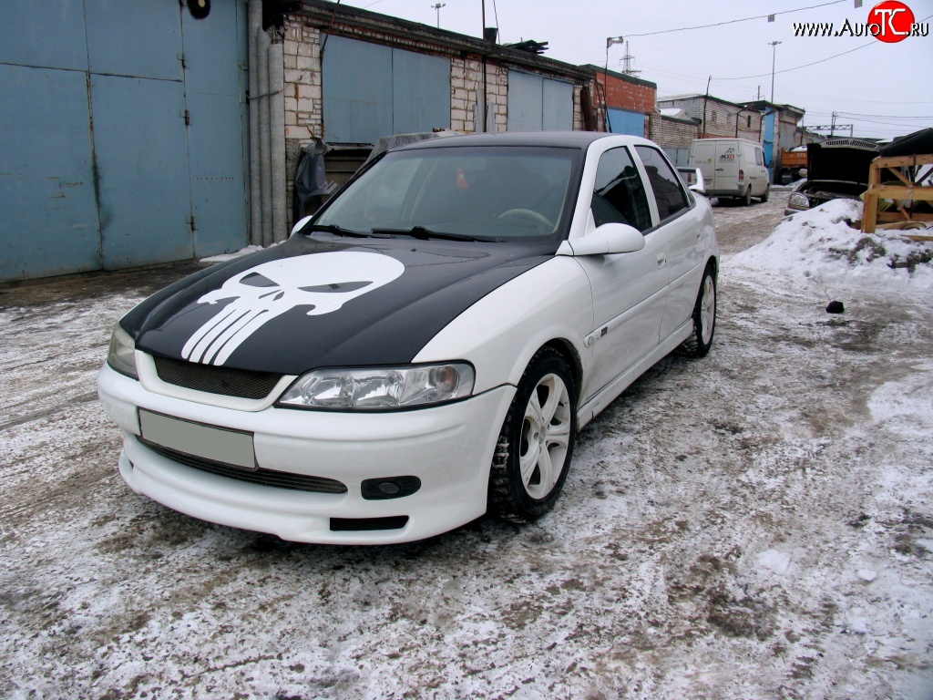 3 899 р. Юбка переднего бампера GT Style Opel Vectra B седан дорестайлинг (1995-1999)  с доставкой в г. Нижний Новгород