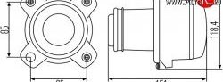 5 649 р. Модуль ближнего света Hella 1BL 008 193-001 c линзой Chevrolet Epica V250 (2006-2012) (Без пыльника)  с доставкой в г. Нижний Новгород. Увеличить фотографию 2