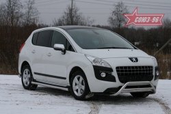 13 319 р. Защита переднего бампера Souz-96 (d60/42) Peugeot 3008 дорестайлинг (2009-2013)  с доставкой в г. Нижний Новгород. Увеличить фотографию 2