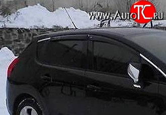 999 р. Комплект дефлекторов окон (ветровиков) 4 шт. Russtal Peugeot 3008 дорестайлинг (2009-2013)  с доставкой в г. Нижний Новгород