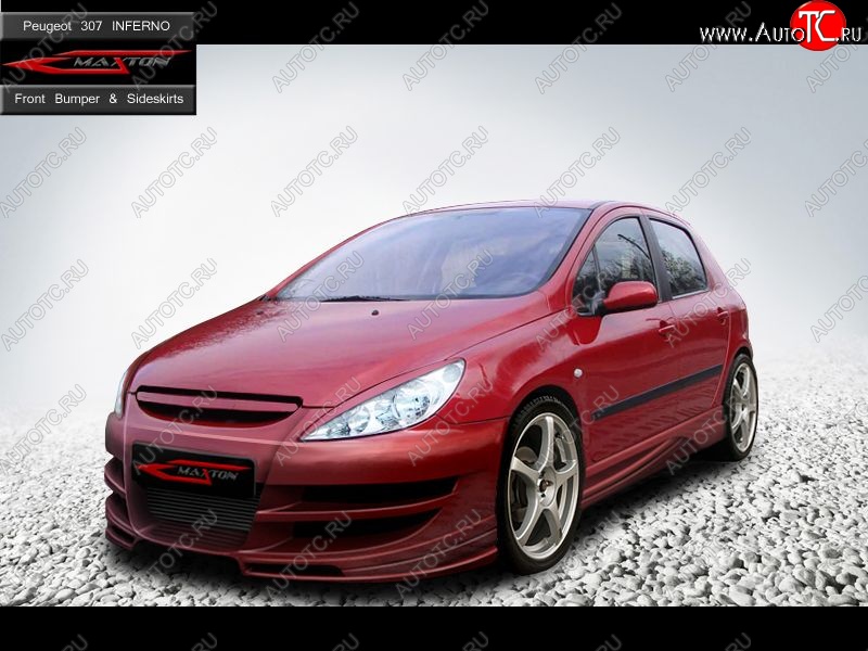 27 699 р. Передний бампер Inferno Peugeot 307 универсал дорестайлинг (2001-2005)  с доставкой в г. Нижний Новгород