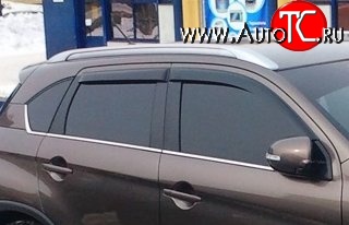 999 р. Комплект дефлекторов окон (ветровиков) 4 шт. Russtal Peugeot 4008 (2012-2017)  с доставкой в г. Нижний Новгород