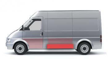 Левая средняя нижняя боковая панель (ремонтная) Wisentbull Fiat Ducato 230 (1994-2002)