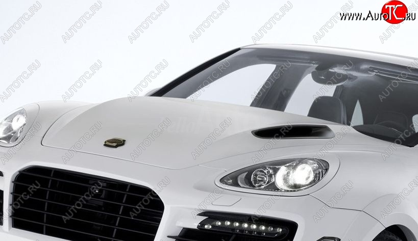 42 299 р. Пластиковый капот TECHART MAGNUM Porsche Cayenne 958 (2010-2014) (Неокрашенный)  с доставкой в г. Нижний Новгород