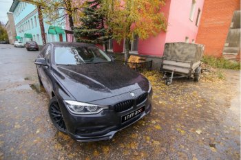 12 999 р. Юбка переднего бампера (Sport,Luxury, SE) INMAX  BMW 3 серия ( F30,  F31) (2015-2018) седан рестайлинг, универсал рестайлинг (неокрашенная)  с доставкой в г. Нижний Новгород. Увеличить фотографию 2