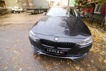 12 999 р. Юбка переднего бампера (Sport,Luxury, SE) INMAX  BMW 3 серия ( F30,  F31) (2015-2018) седан рестайлинг, универсал рестайлинг (неокрашенная)  с доставкой в г. Нижний Новгород. Увеличить фотографию 3