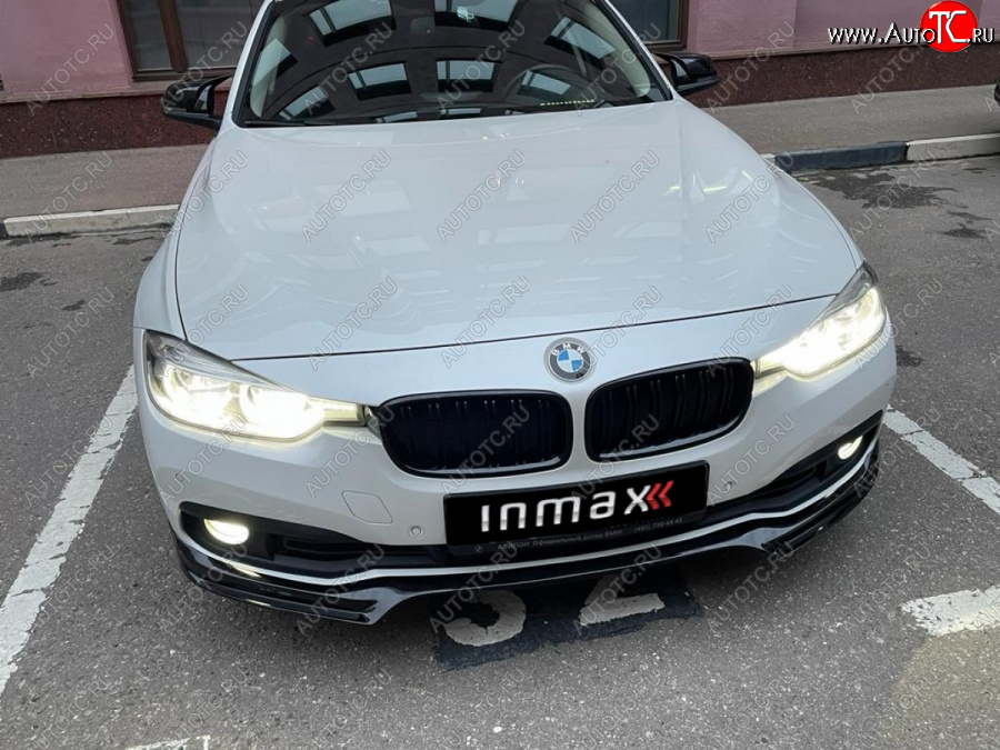 12 999 р. Юбка переднего бампера (Sport,Luxury, SE) INMAX  BMW 3 серия ( F30,  F31) (2015-2018) седан рестайлинг, универсал рестайлинг (неокрашенная)  с доставкой в г. Нижний Новгород