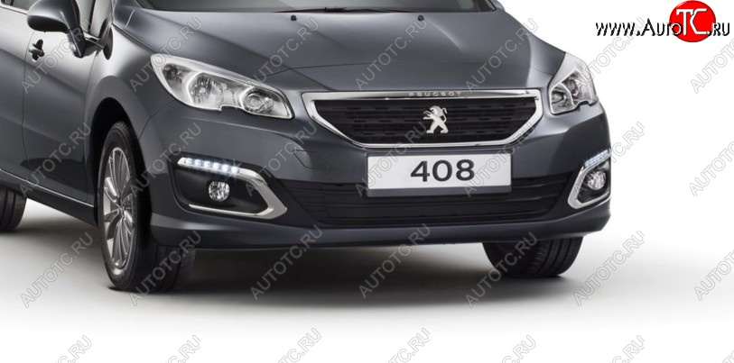 8 799 р. Бампер передний BodyParts Peugeot 408  дорестайлинг (2010-2017) (Неокрашенный)  с доставкой в г. Нижний Новгород