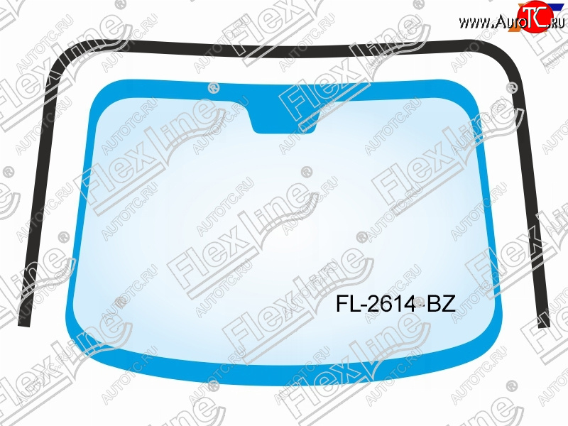 2 299 р. Молдинг лобового стекла (П-образный) FLEXLINE Toyota Vitz XP90 хэтчбэк 5 дв. дорестайлинг (2005-2007)  с доставкой в г. Нижний Новгород