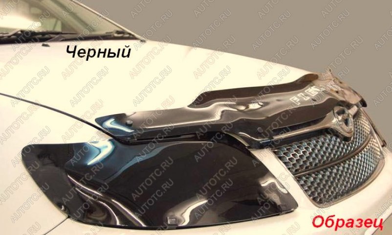 2 079 р. Защита фар CA-Plastic  Honda Fit  1 (2001-2007) GD дорестайлинг, GD 1-ый рестайлинг, GD 2-ой рестайлинг (Classic черный)  с доставкой в г. Нижний Новгород