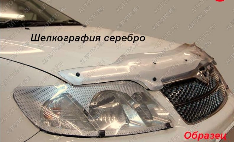 2 199 р. Защита фар CA-Plastic  Toyota Chaser (1996-2001) (Шелкография серебро)  с доставкой в г. Нижний Новгород